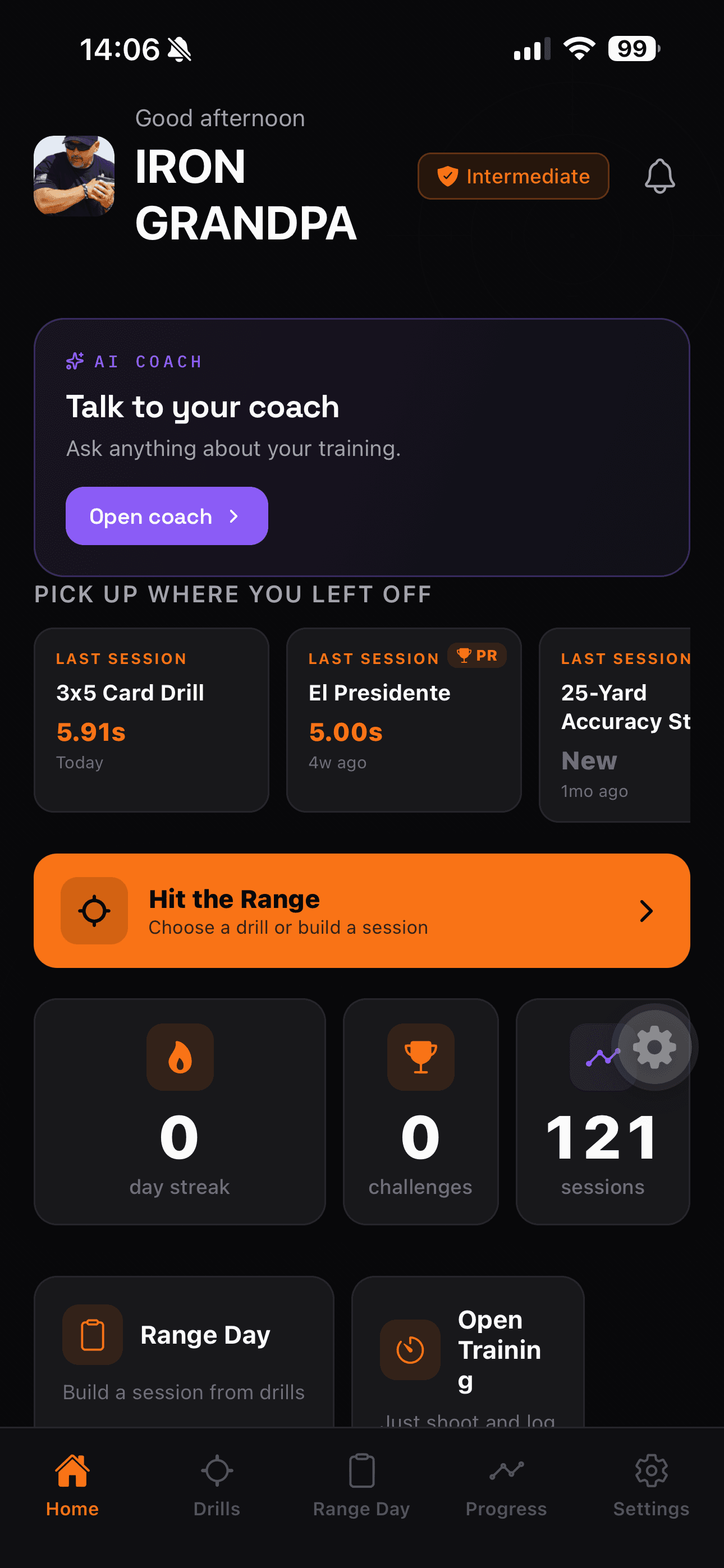 shoottrackpro app landing page